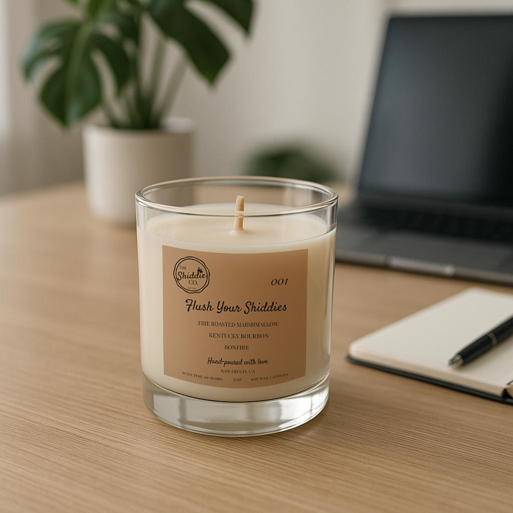 Flush Your Shiddies 8 oz candle