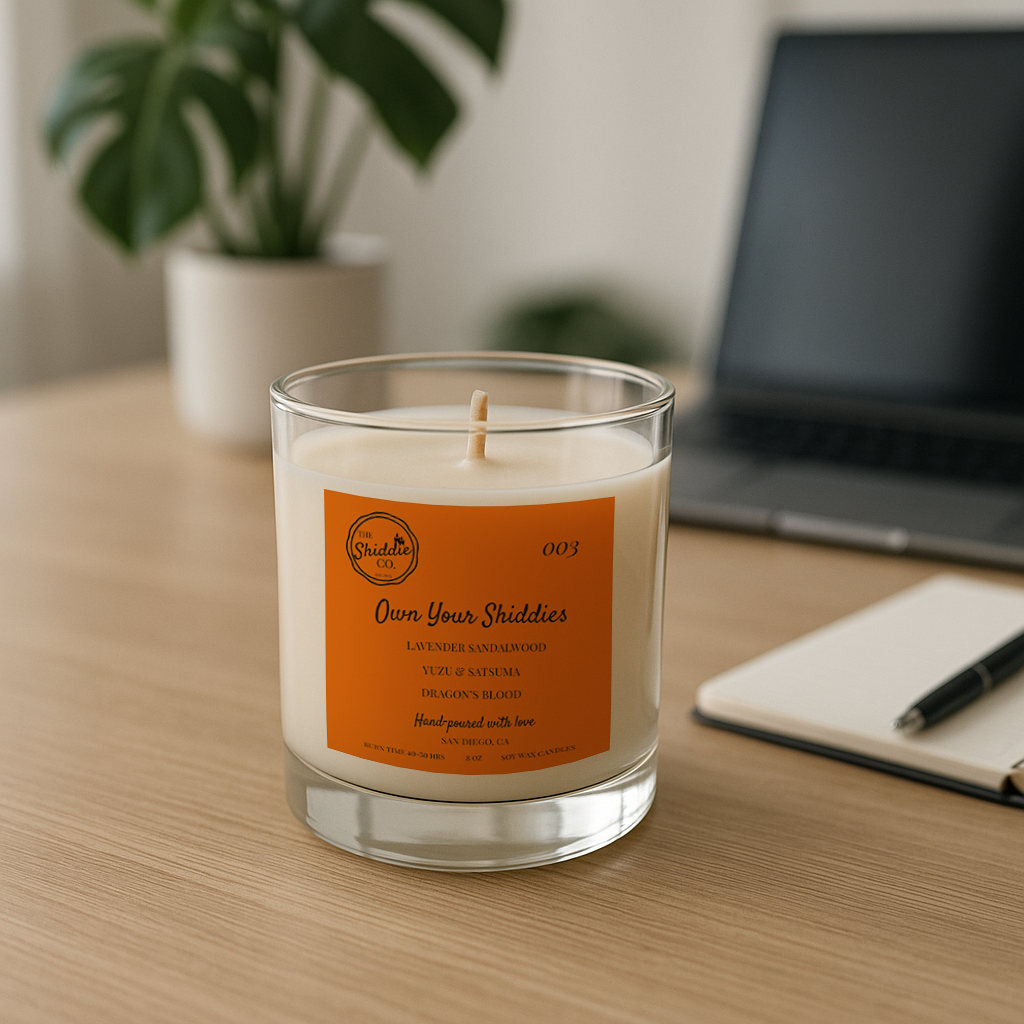 Own Your Shiddies 8 oz candle